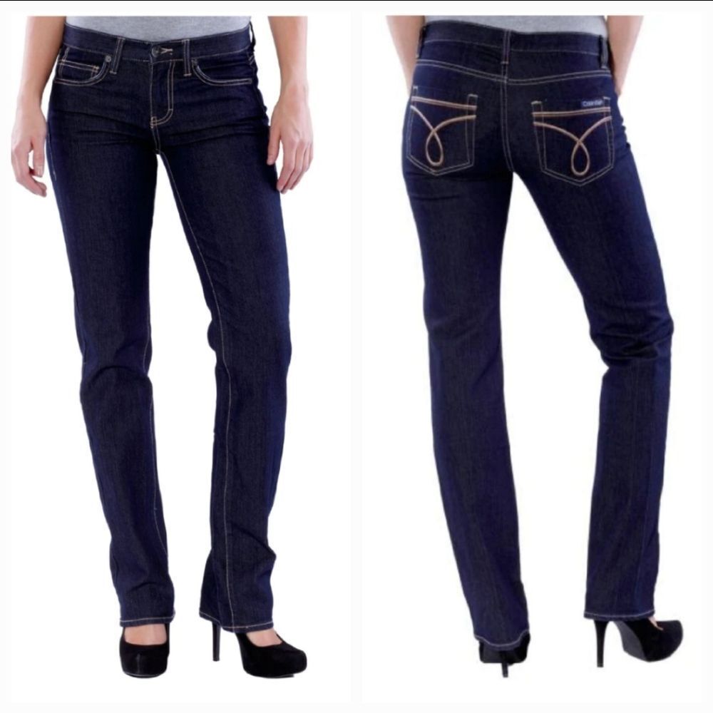 🔹️Calvin Klein Dark Wash Tall Skinny Jeans Size 8